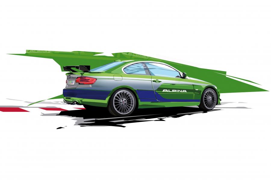 Эскиз Alpina B3 GT3 (E92) 2012 года  (UK) (фото 2 из 14)